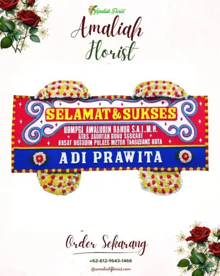Papan Bunga Ucapan Selamat Klodran
